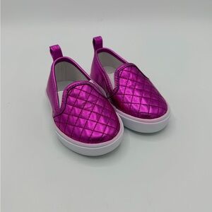 Gymboree Quilted Pink Slip-On Kids Shoes- Size 4